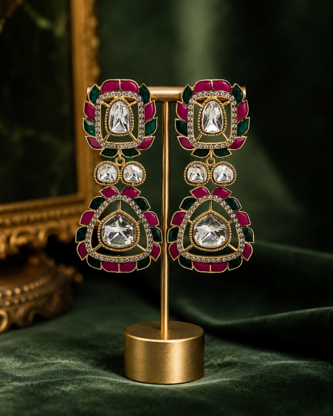 Royal Kundan Statement Earrings